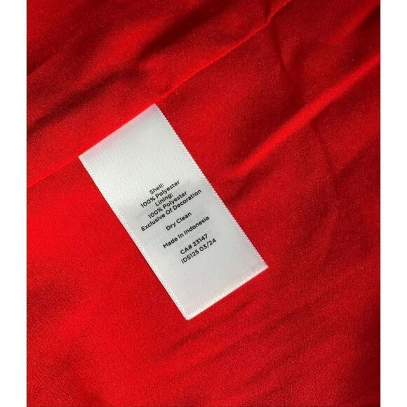 Talbots FRINGE STRIPE TWEED JACKET size 8 Petite Red Preppy - Picture 13 of 13